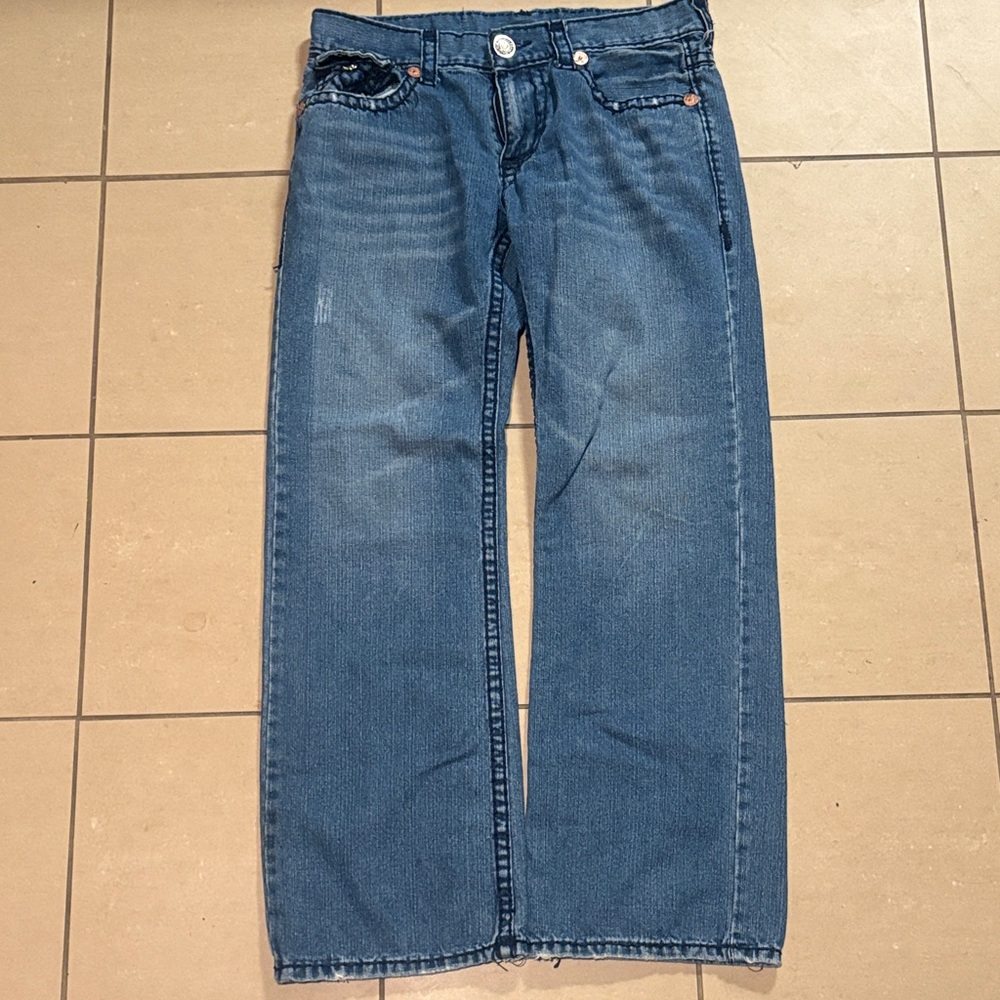 True Religion Billy Super T  Relaxed Fit Blue Jeans 36x33